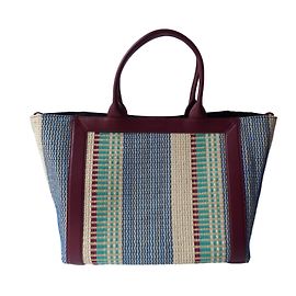 Sandro Bolsos de mano Blanco Azul Burdeos Paja