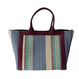 Sandro Handtaschen Weiß Blau Bordeaux Stroh