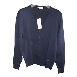 Trussardi Kollektion brandneue Strickjacke Blau