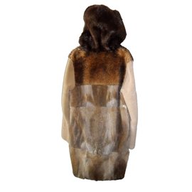 Maison Martin Margiela-Maison martin margiela men's hat fur coat new-Brown
