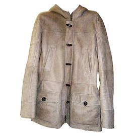 Brunello cucinelli men's mutton sheep coat Beige