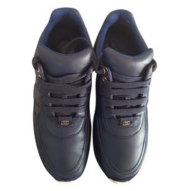 Chanel-Sneakers-Navy blue