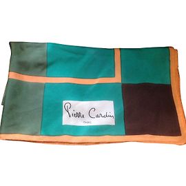 Pierre Cardin Seidentuch Grün Grün