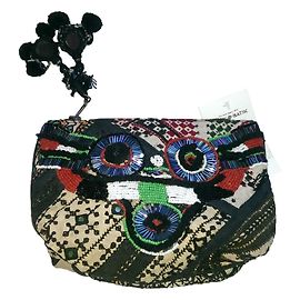 Antik Batik Adena Pouch Embroidered Cotton Clutch Multiple colors