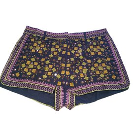 Antik Batik-Kurze Hose-Mehrfarben 