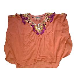 Vestido de algodón Antik Batik Coral Coral