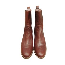 Robert Clergerie Stiefeletten aus Leder Braun Braun