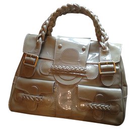 Valentino-Handbags-Beige,Caramel