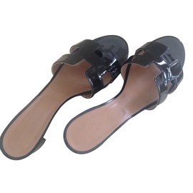 Hermès-Sandals-Black