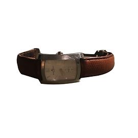 Montre Baume & Mercier Hampton Acier et Cuir Marron Marron Argenté