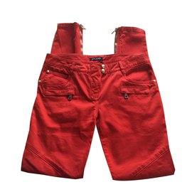 Balmain Jeans Vermelho
