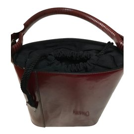 Kenzo-Handbags-Dark red