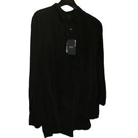 Tunica Armani Jeans in seta nera Nero