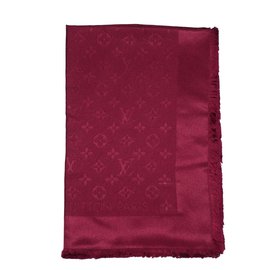 Louis Vuitton-Silk scarves-Dark red