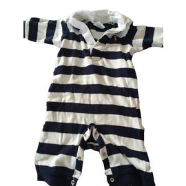 Ralph Lauren-One piece Jacket-White,Navy blue