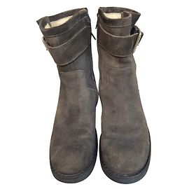 Free Lance Biker 7 Small Geronimo Ankle Boots Dark Brown Dark brown