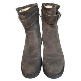 Free Lance-Ankle Boots-Dark brown