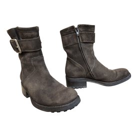 Free Lance-Ankle Boots-Dark brown