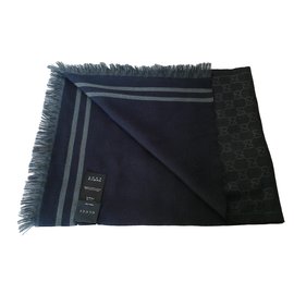 Gucci-Scarves-Navy blue