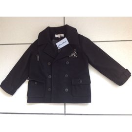 Tartine et Chocolat-Boy Coats Outerwear-Black