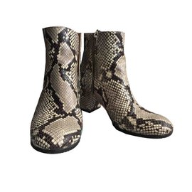 Whistles-Ankle Boots-Python print