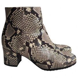 Whistles-Ankle Boots-Python print