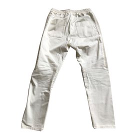 Balmain-Pantalones, polainas-Blanco roto