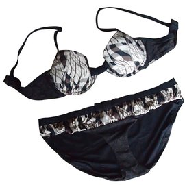 Kenzo-Swimwear-Brown,Black,Eggshell,Dark brown