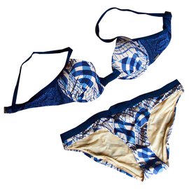 Kenzo-Trajes de baño-Azul,Blanco roto,Azul marino