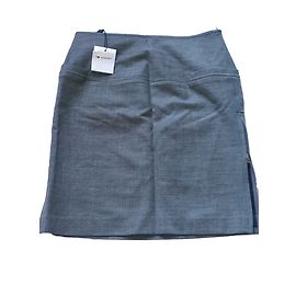 Falda Lacoste Gris de Lana Gris