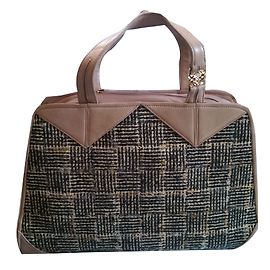 Loewe Handtasche aus Leder und Stoff Hazelmut Andere