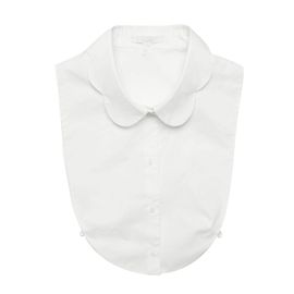 Cos colar de vieiras Branco
