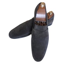 Hermès-Loafers slip ons-Grey