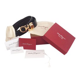 Salvatore Ferragamo-Salvatore Ferragamo Bel's Man New With Tags and Box-Black