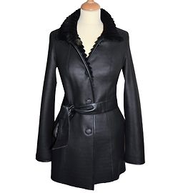 Escada Sheepskin coat Black