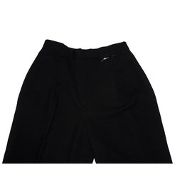 Gucci-Wool trousers-Black
