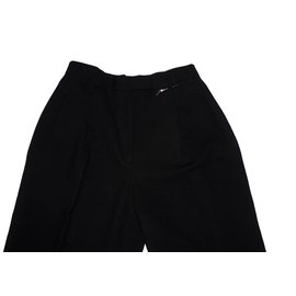 Gucci-Pantalones de lana-Negro