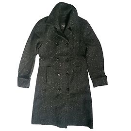 Cappotto Weekend Max Mara in lana nero grigio Nero Grigio