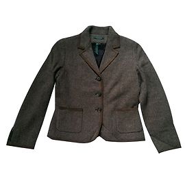 Ralph Lauren Brown Wool and Suede Jacket Brown