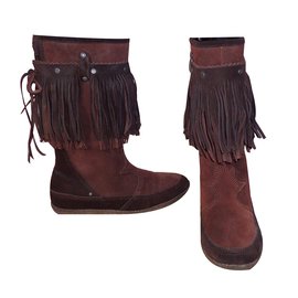 Diesel Bottes Marron Marron foncé