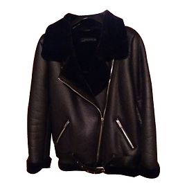 Zara Biker-Jacke Schwarz