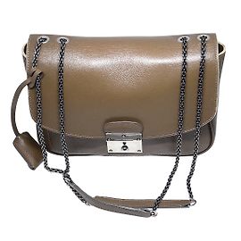 Marc Jacobs 1984 Polly Handbag Taupe Patent Leather Taupe