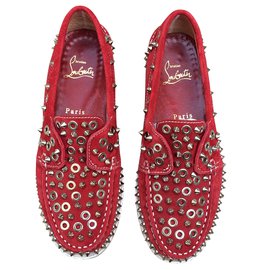Christian Louboutin-Flats-Red