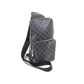 Second Hand Louis Vuitton Men Bag Joli Closet Louis Vuitton Avenue Men Bag New Grey