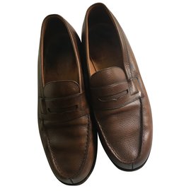 JM Weston-Loafers Slip ons 180-Brown