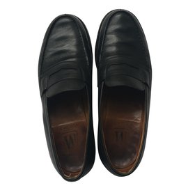 JM Weston-Loafers Slip ons-Black