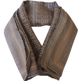 Fendi-Silk scarf-Taupe