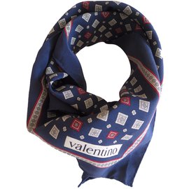 Valentino Cachecol de seda Azul