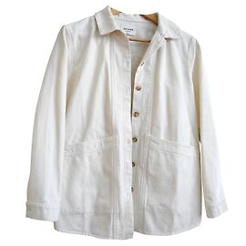 veste twill sézane Blanc