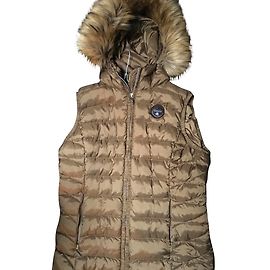 Napapijri Sleeveless Jacket Copper Polyester M Copper